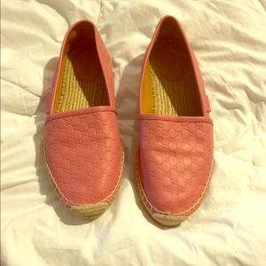 Gucci espadrille pink shoes